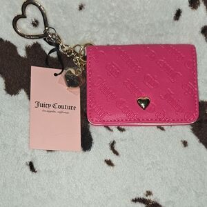 Juicy Couture Not Your Babe Card Case    Key Fob Mini Wallet
